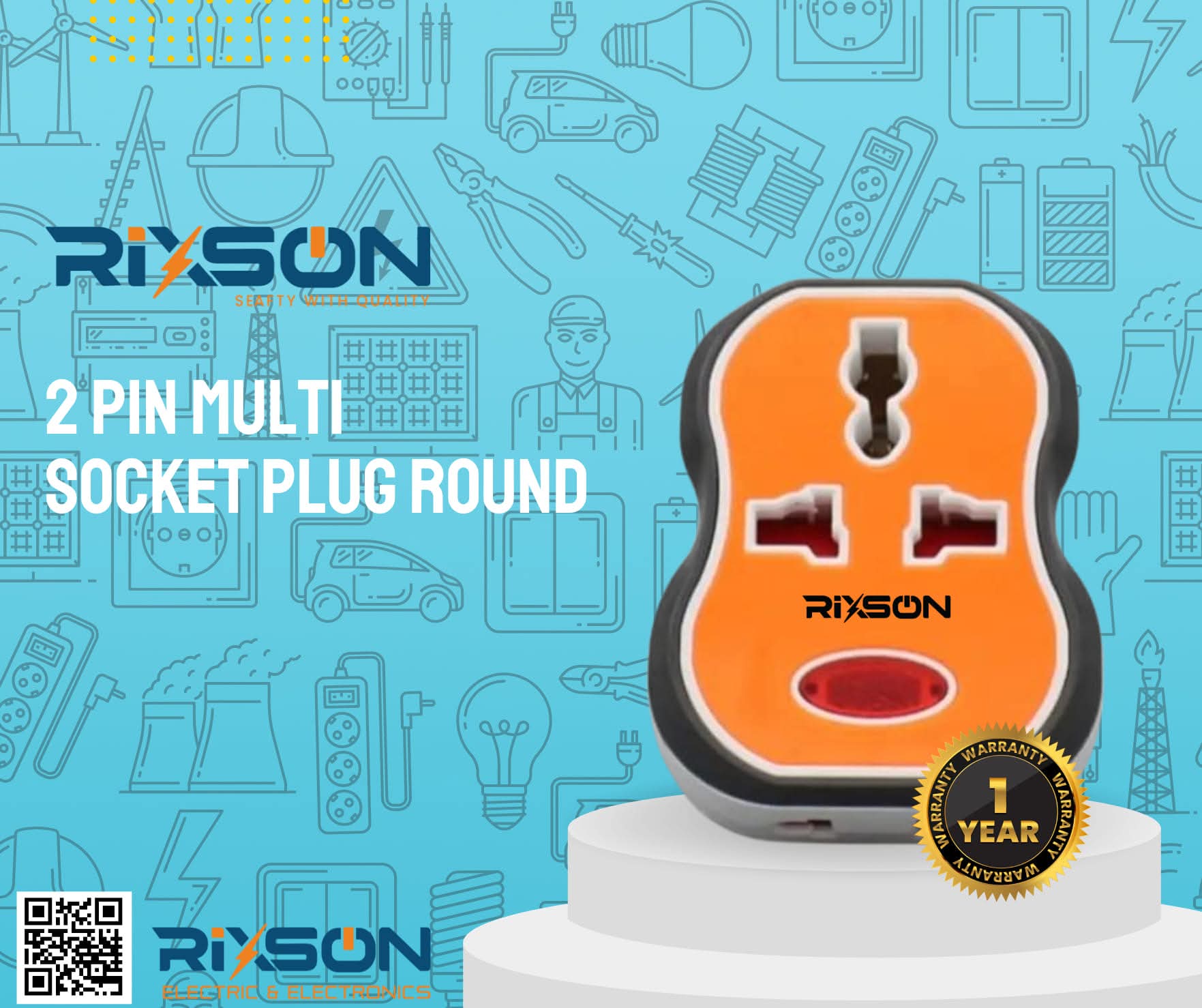 2PIN MULTISOCKET ROUND